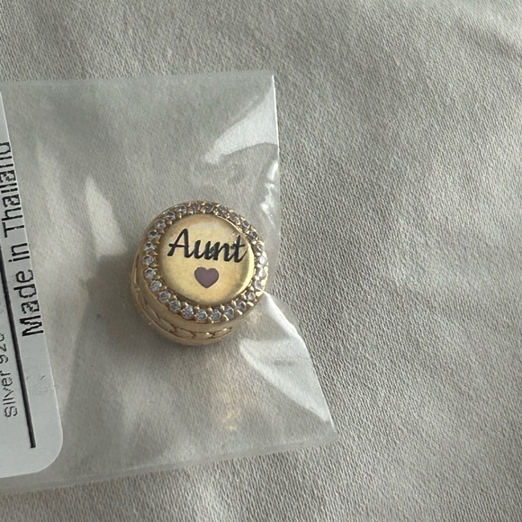 14k Gold-Plated Aunt Charm Pandora - Picture 2 of 3